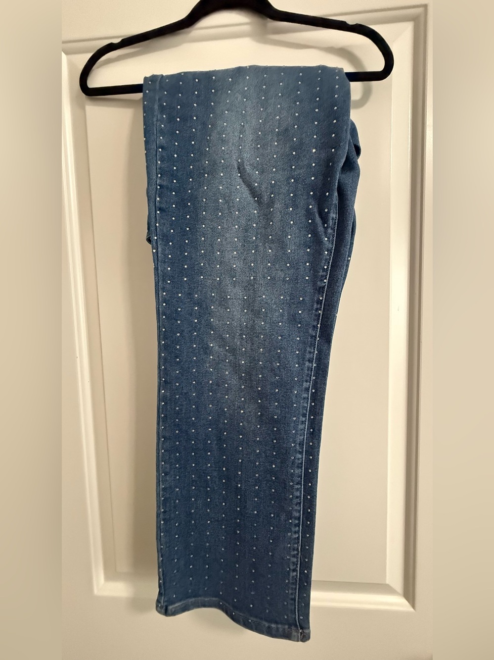 Cato Limited Edition Rhinestone Jeans 16W High Rise Stretch Denim Sparkle